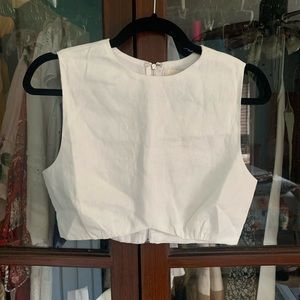 DISSH crop linen tank